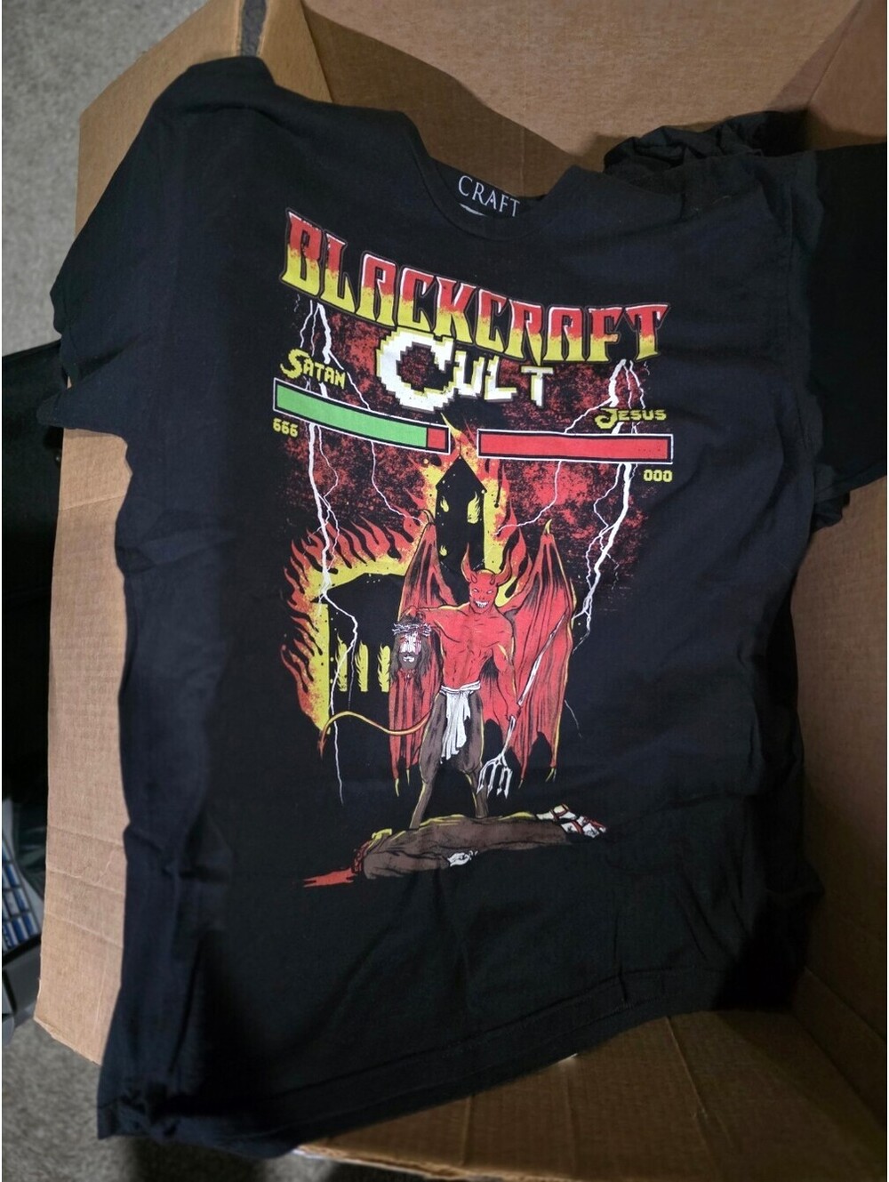 Blackcraft Mortal Kombat themed shirt Size XL